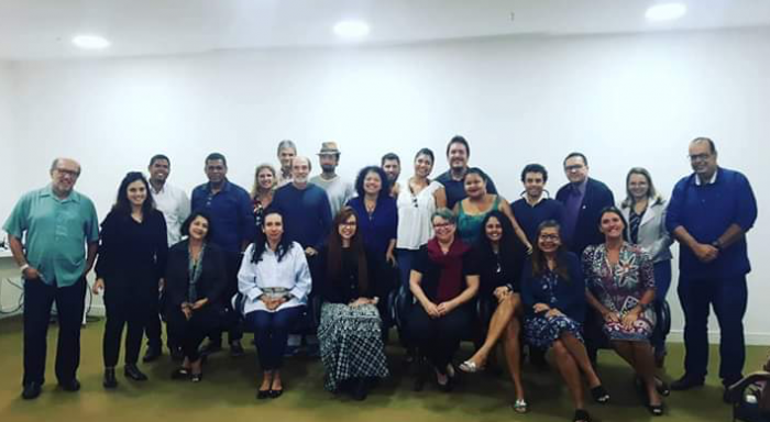 Parte da liderança local envolvida no projeto