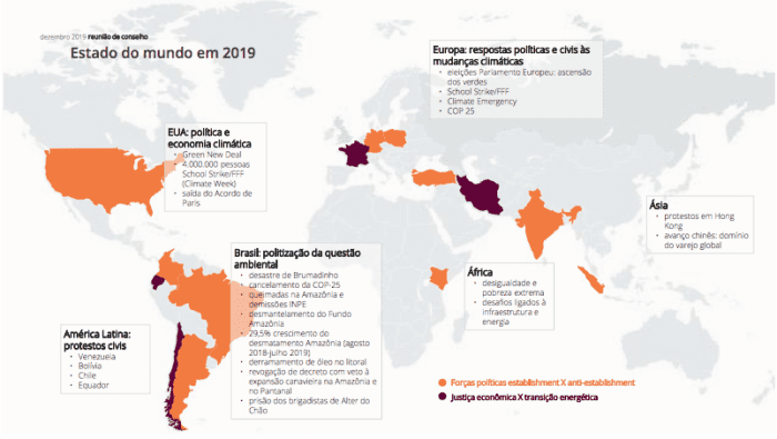 mapa o que foi assunto em 2019