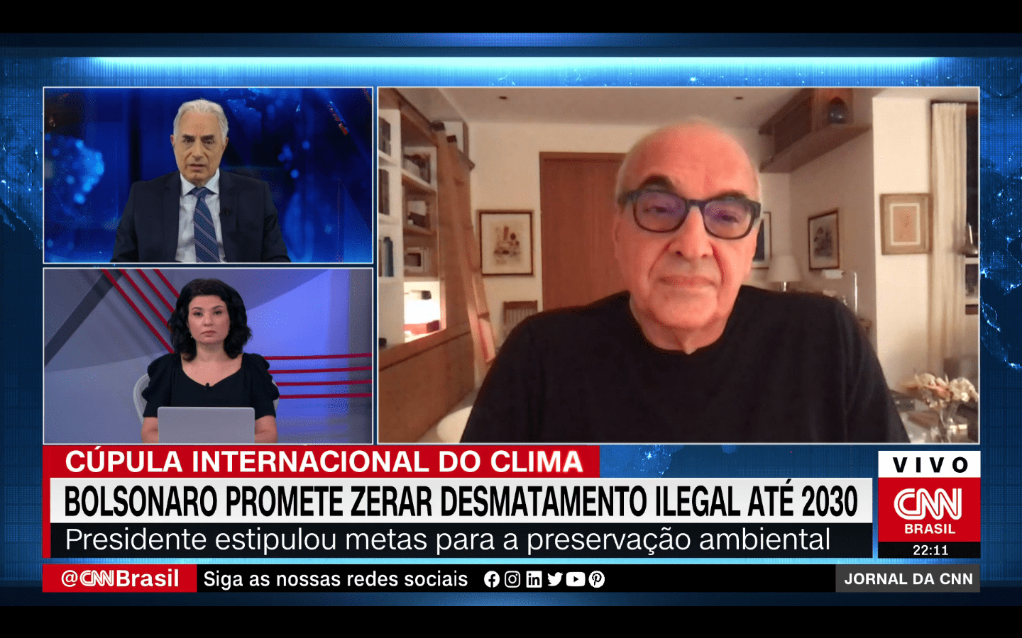 Guilherme Leal em entrevista para a CNN Brasil