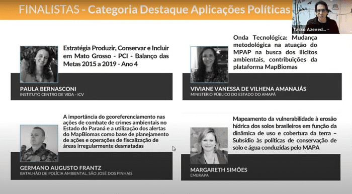3ª edição do Prêmio MapBiomas anuncia vencedores entre 160 inscritos