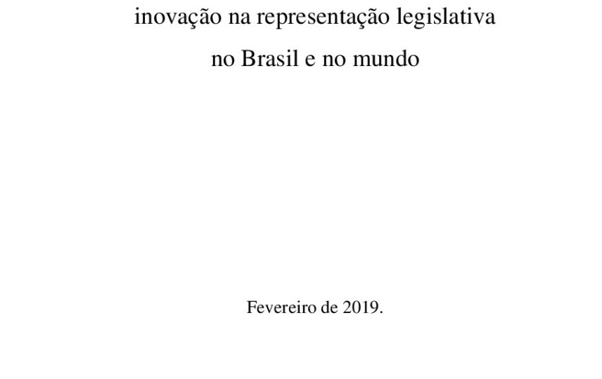 Capa: Mandatos coletivos e compartilhados: inovação na representação legislativa no Brasil e no mundo
