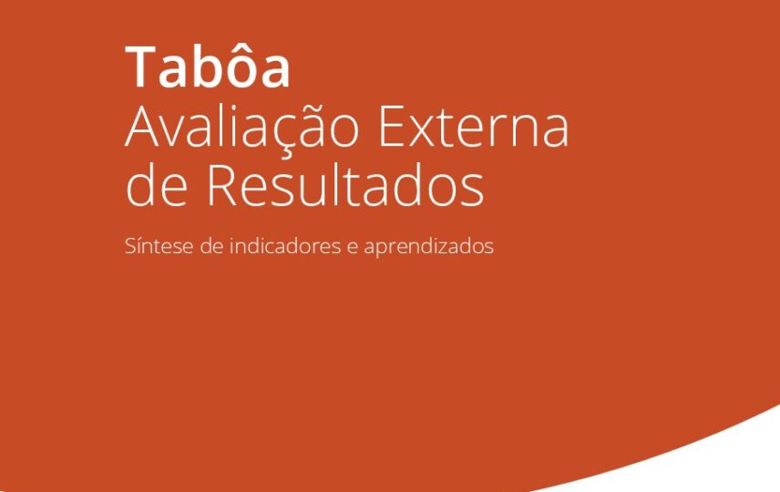 Capa: Tabôa: avaliação externa de resultados